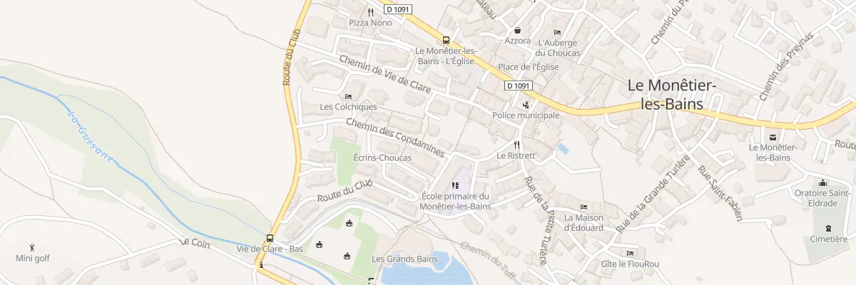 Plan du 280 Rte de la Guisane au Monêtier-les-Bains