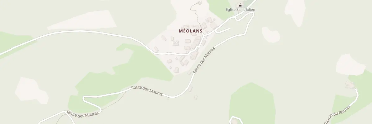 Plan du 50 Che du Moulin à Méolans-Revel