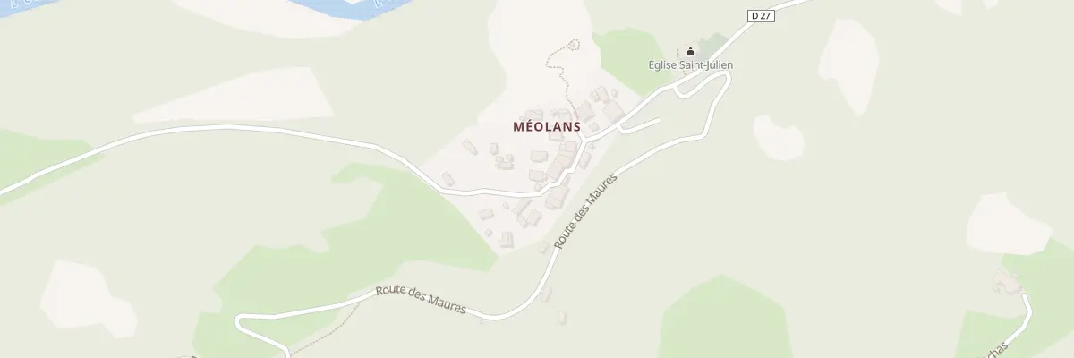 Plan du 26 Che de la Scierie à Méolans-Revel