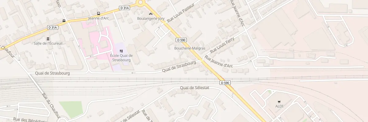 Plan du 41 Quai de Strasbourg à Lunéville
