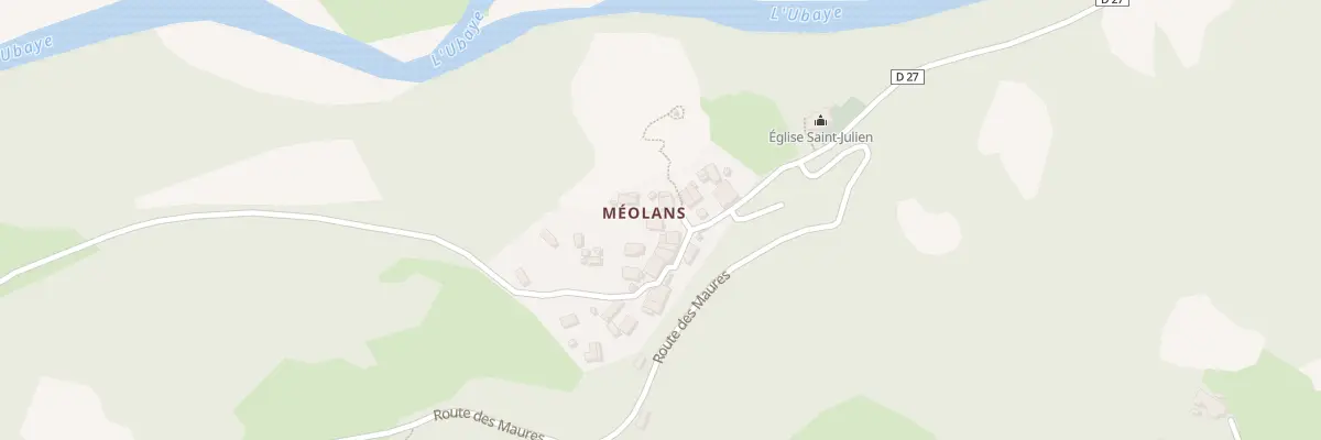 Plan du 126 Pl Emile Tron à Méolans-Revel