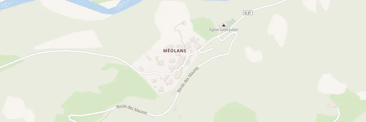 Plan du 112 Pl Emile Tron à Méolans-Revel