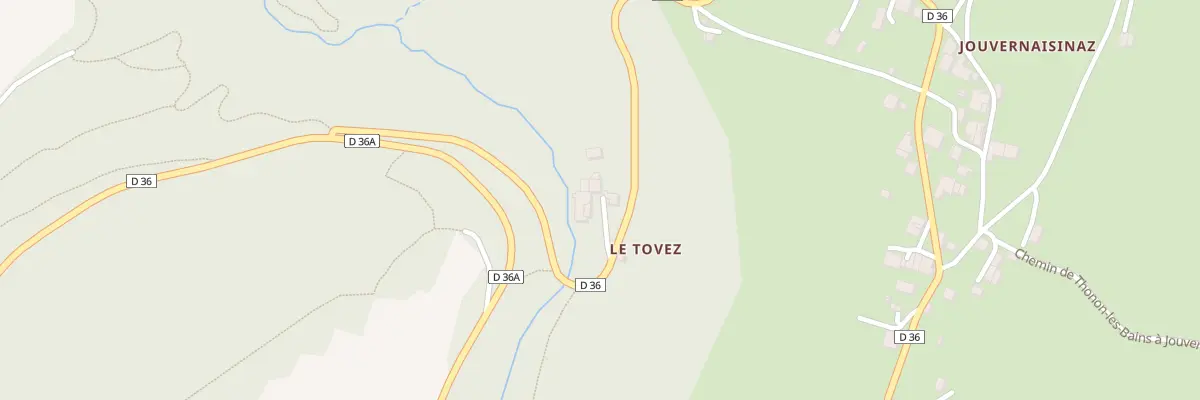 Plan du 303 Rte de Jouvernaisinaz à Orcier