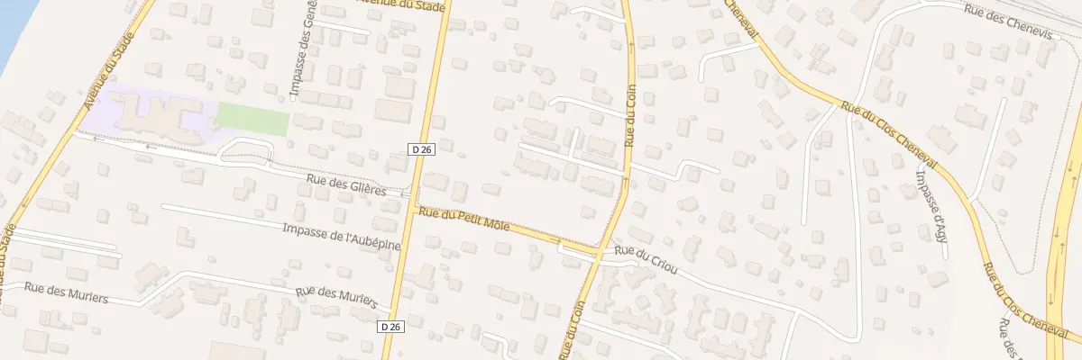 Plan du 244B Rue du coin à Marignier
