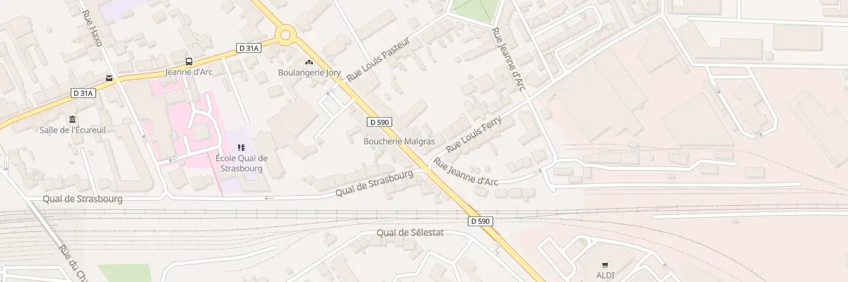 Plan du 1 Rue Louis Ferry à Lunéville