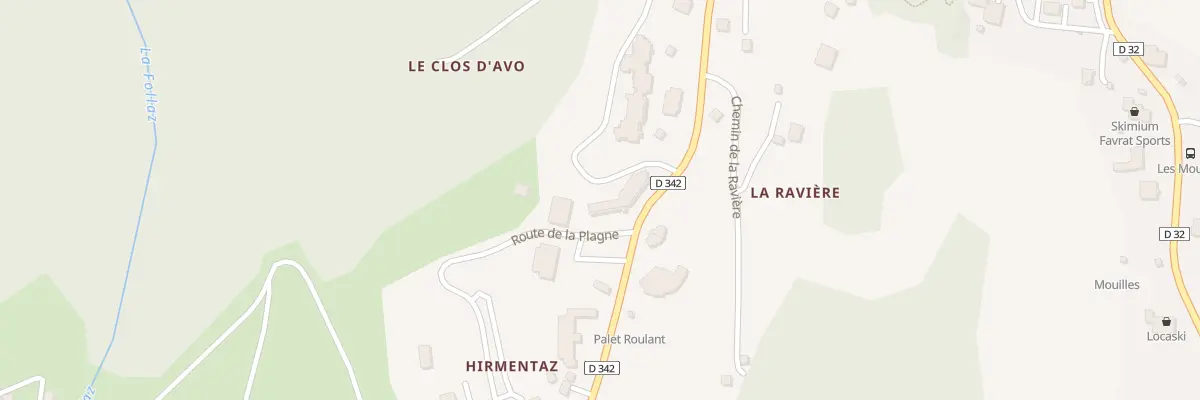 Plan du 20 Rte de la Plagne à Bellevaux
