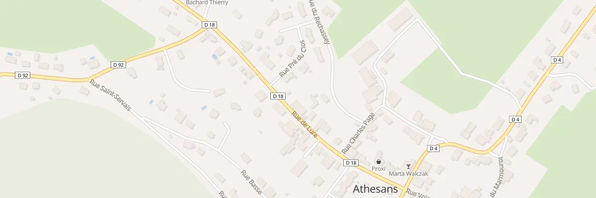 Plan du 18 Rue de Lure à Athesans-Étroitefontaine