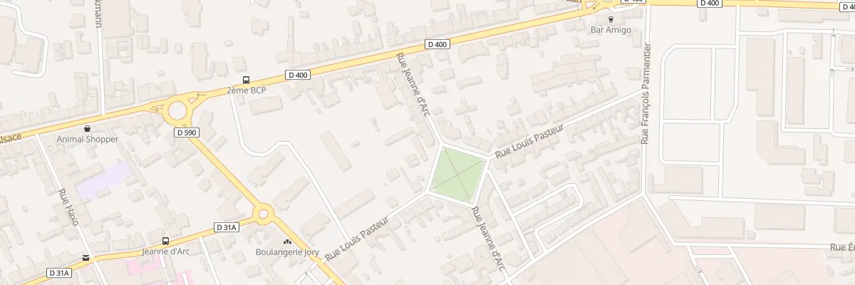 Plan du 14 Rue Jeanne d’Arc à Lunéville