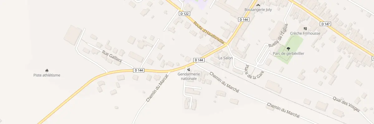 Plan du 2 Rte de Remenoville à Gerbéviller