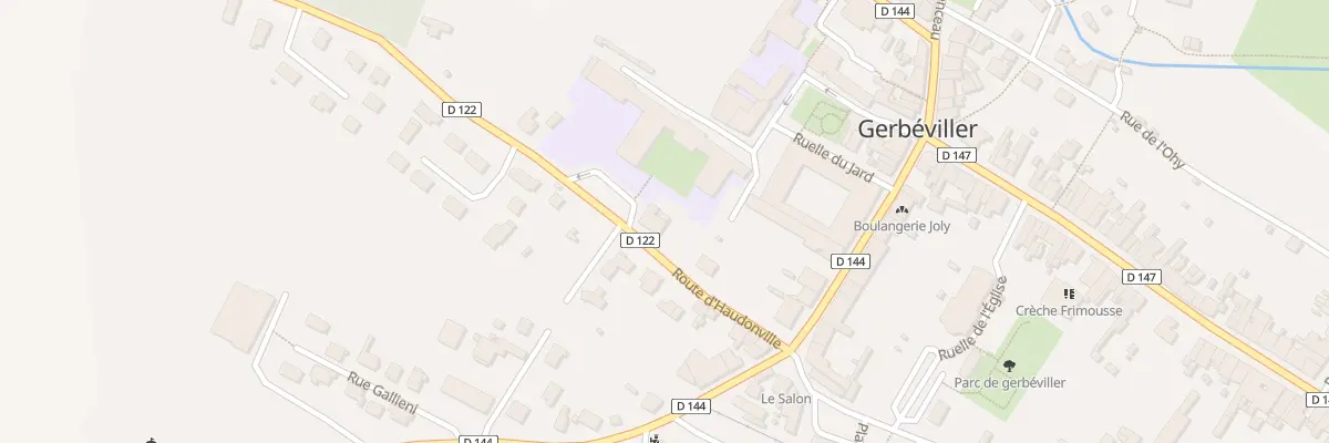 Plan du 4 Rte de Haudonville à Gerbéviller