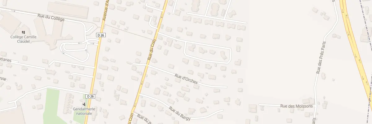 Plan du 124 Rue du buet à Marignier
