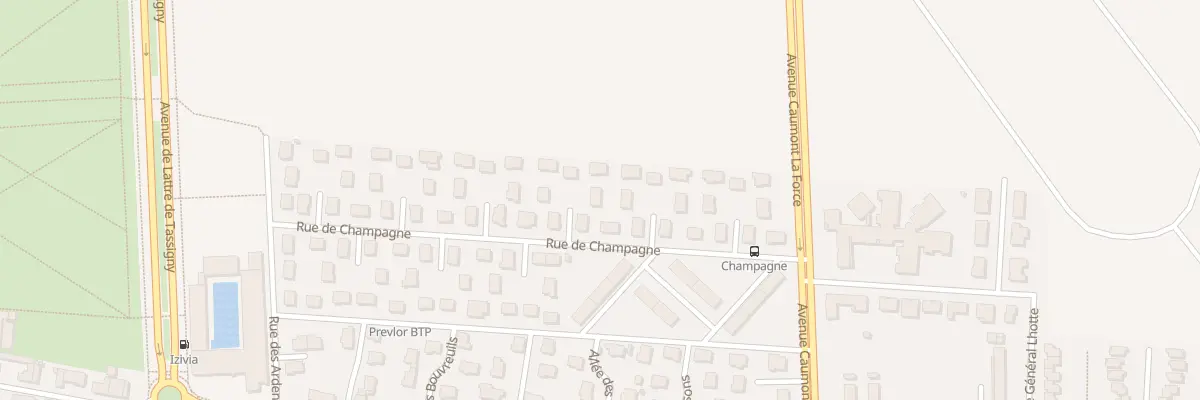 Plan du 4 All des Merles à Lunéville