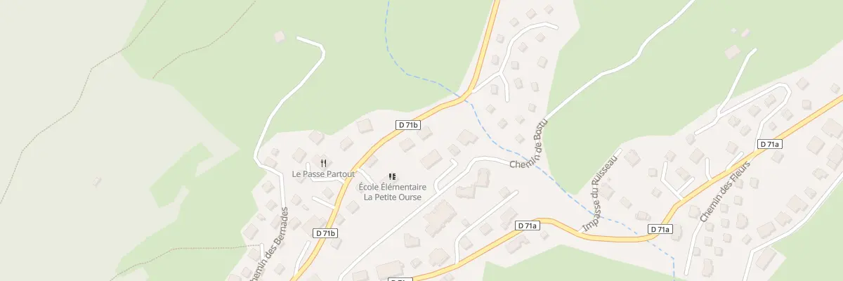 Plan du 5464F Rte notre Dame de Bellecombe à Crest-Voland