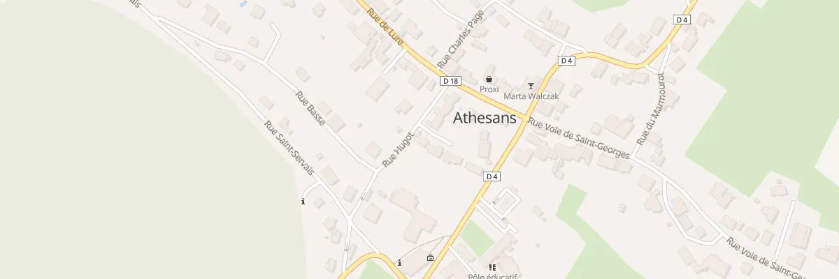 Plan du 11 Rue Hugot à Athesans-Étroitefontaine