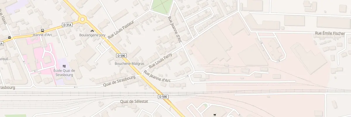 Plan du 14 Rue Louis Ferry à Lunéville