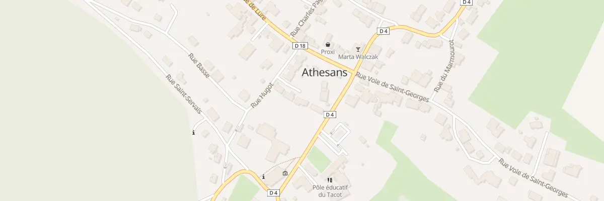 Plan du 15 Rue Hugot à Athesans-Étroitefontaine