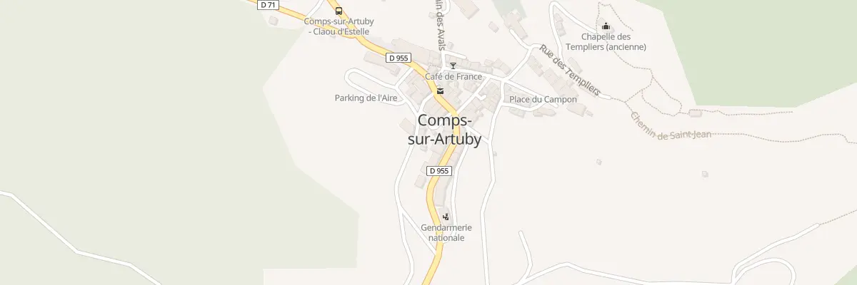 Plan du 50 Av de Chamay à Comps-sur-Artuby