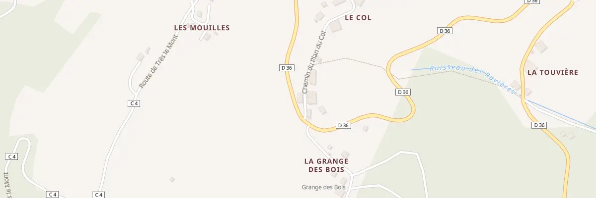 Plan du 5011 Les Mers à Lullin