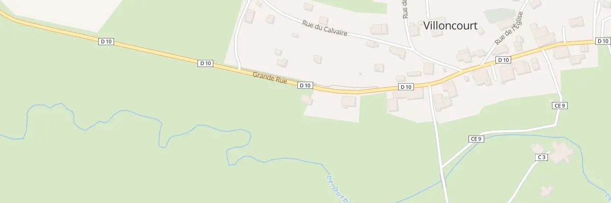 Plan du 2 Gr Grande Rue à Villoncourt