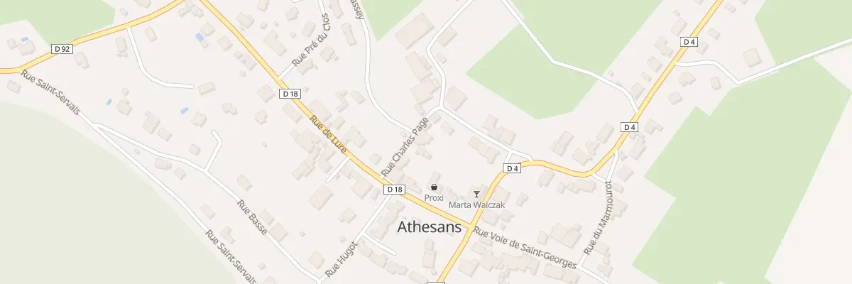 Plan du 8 Rue Charles Page à Athesans-Étroitefontaine