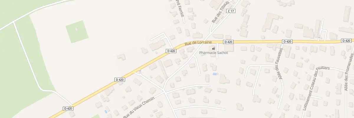Plan du 1 Imp de la rue de l’Avenir à Deyvillers