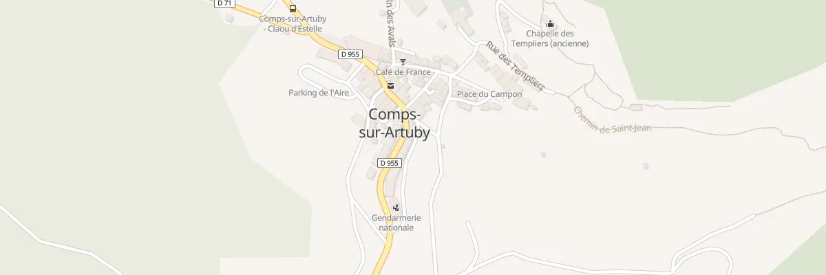 Plan du 31 Av de Chamay à Comps-sur-Artuby