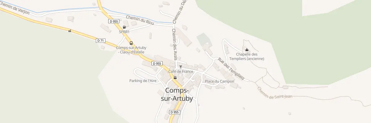 Plan du 37 Rue de la Bourgade à Comps-sur-Artuby