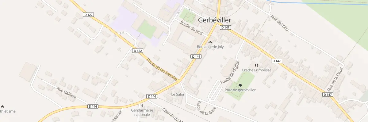 Plan du 22 Rue Maurice Barrès à Gerbéviller