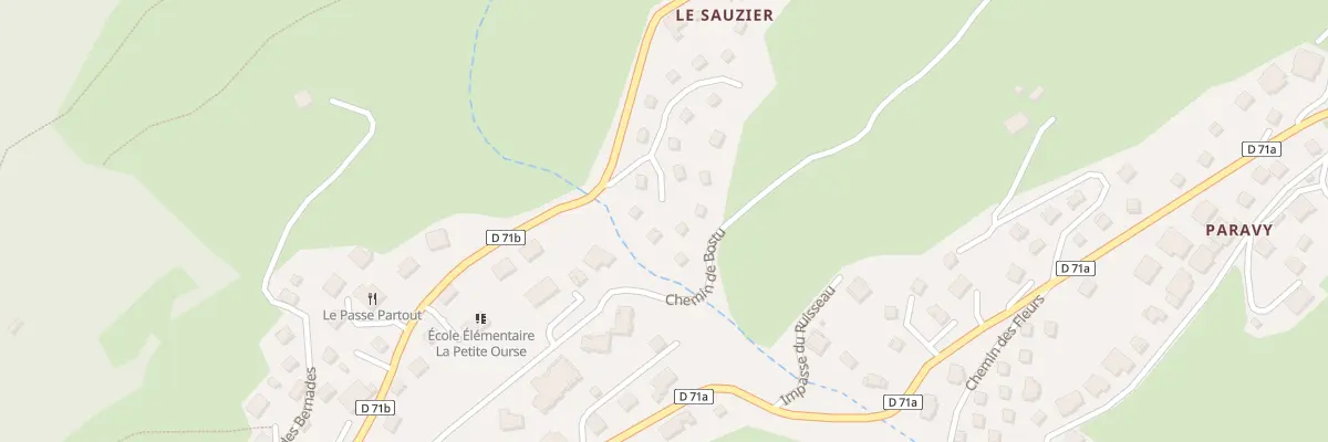 Plan du 317 Che de Bostu à Crest-Voland