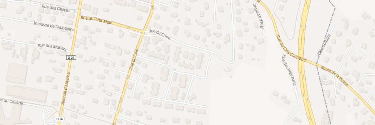 Plan du 117 Rue de Criou à Marignier
