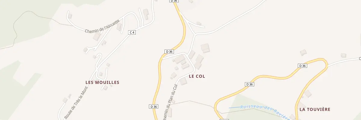 Plan du 253 Che du Plan du Col à Lullin