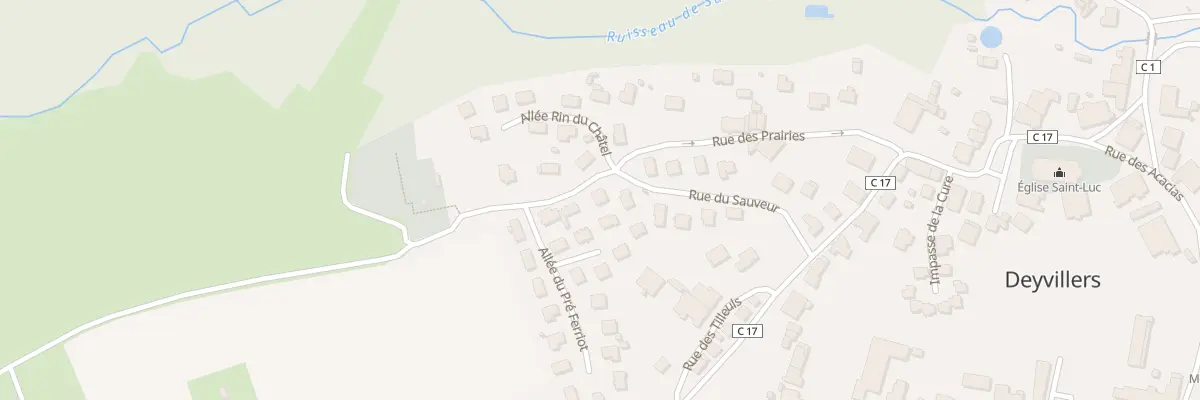 Plan du 17 Rue du Sauveur à Deyvillers