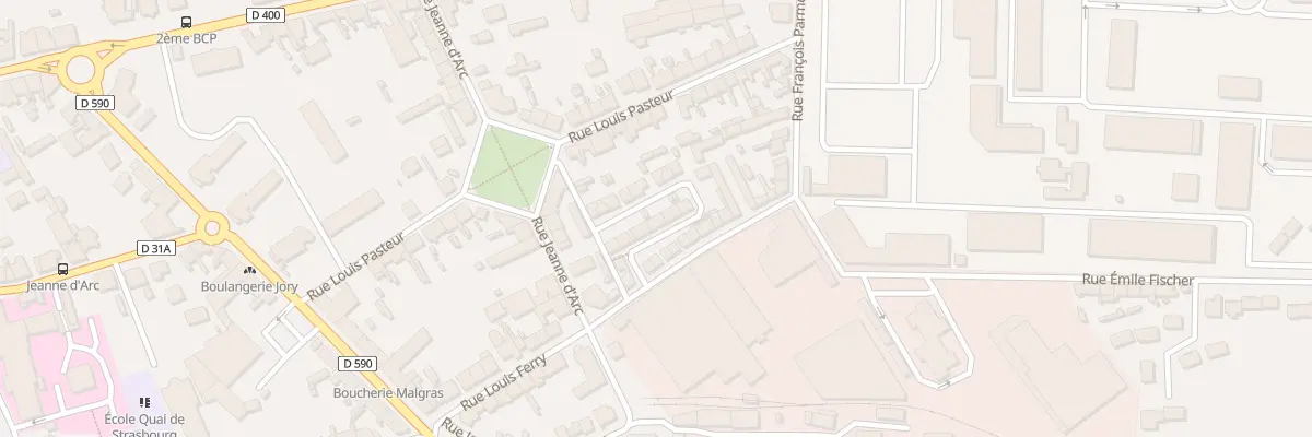Plan du 29E Rue Louis Ferry à Lunéville
