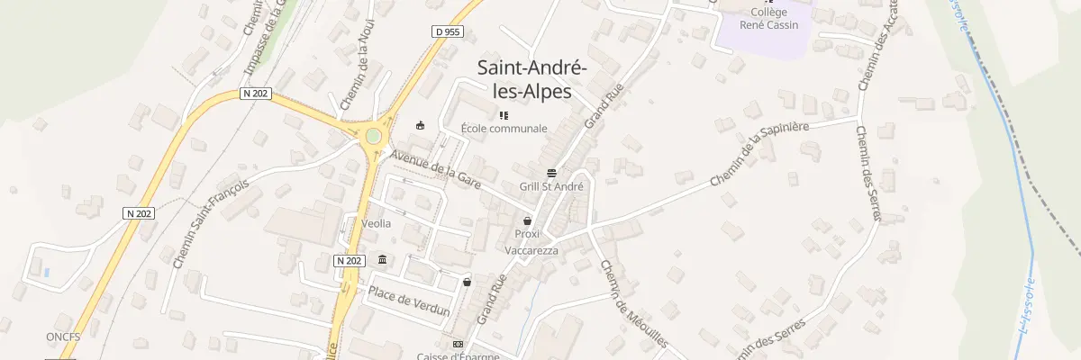Plan du 58 Grand Rue à Saint-André-les-Alpes