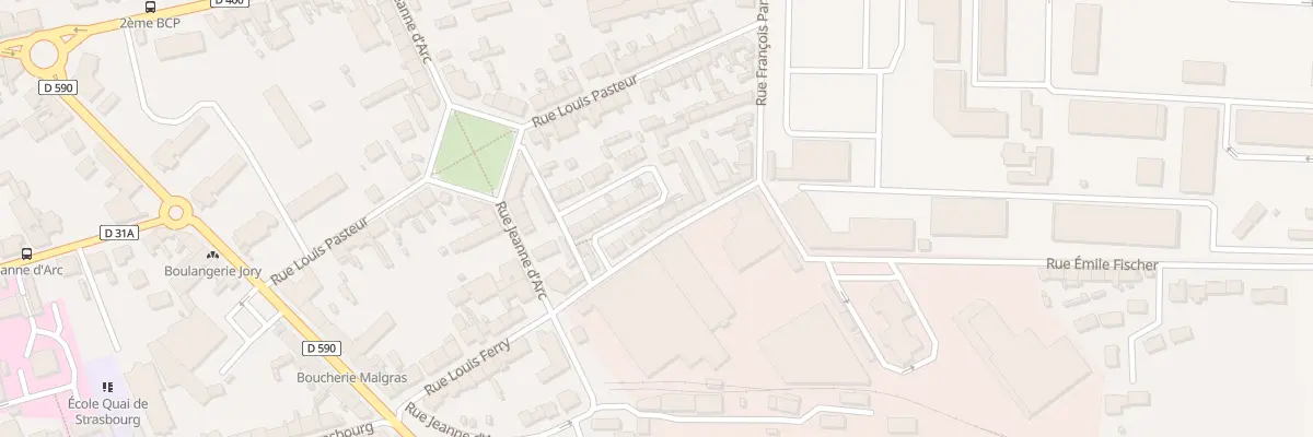 Plan du 9003 Rue Louis Ferry à Lunéville