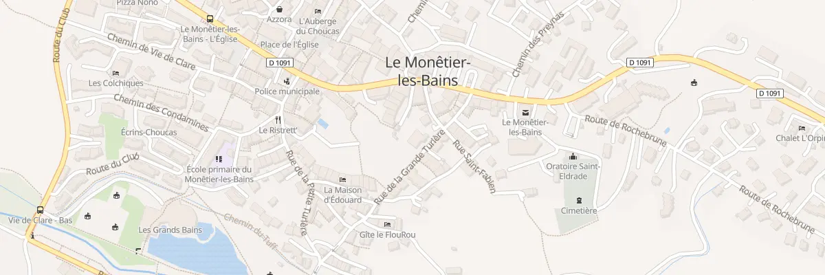Plan du 80 Rue de la Grande Turière au Monêtier-les-Bains