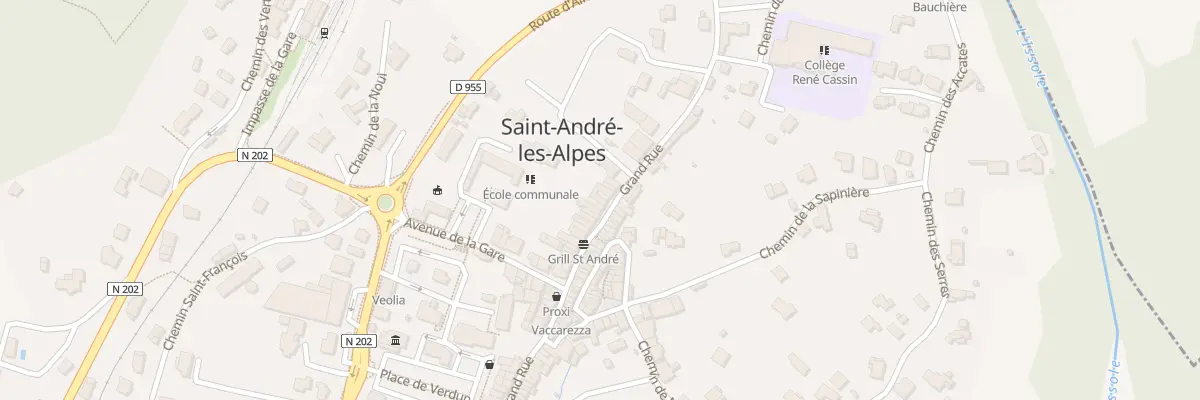 Plan du 38 Grand Rue à Saint-André-les-Alpes