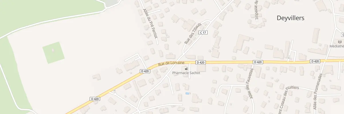 Plan du 17 Rue des Tilleuls à Deyvillers