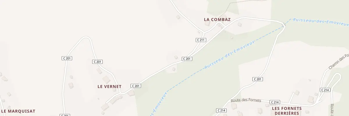 Plan du 205 Rte de la Combaz à Mégevette
