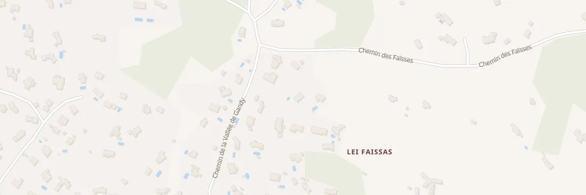 Plan du 1294 Che des Faïsses à Draguignan