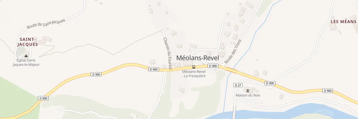 Plan du 112 Pl du Souvenir Français à Méolans-Revel