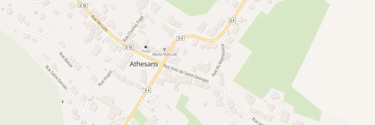 Plan du 5 Rue Voie de Saint Georges à Athesans-Étroitefontaine