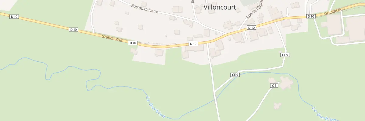 Plan du 2 Rue du Moulin à Villoncourt
