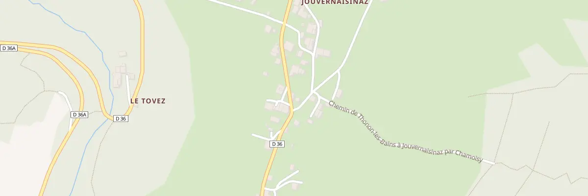 Plan du 1105 Rte de Jouvernaisinaz à Orcier
