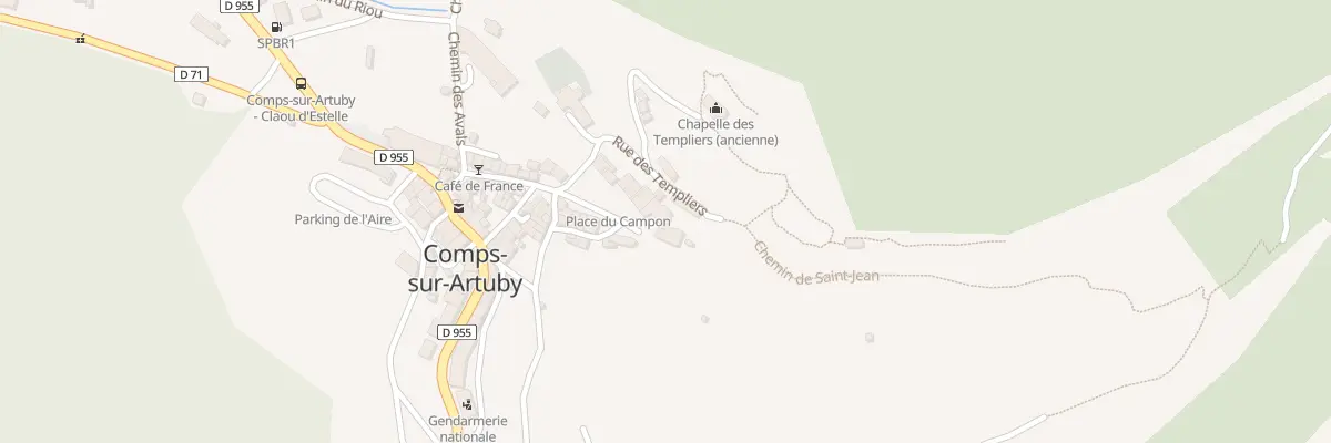 Plan du 65 Pl du Campon à Comps-sur-Artuby