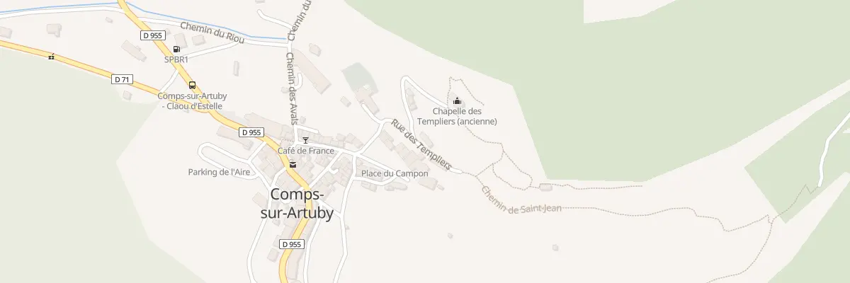 Plan du 10 Mte de Saint André à Comps-sur-Artuby