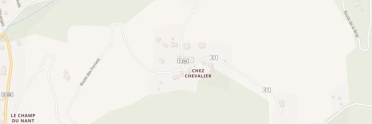 Plan du 1102 Rte des Fornets à Mégevette