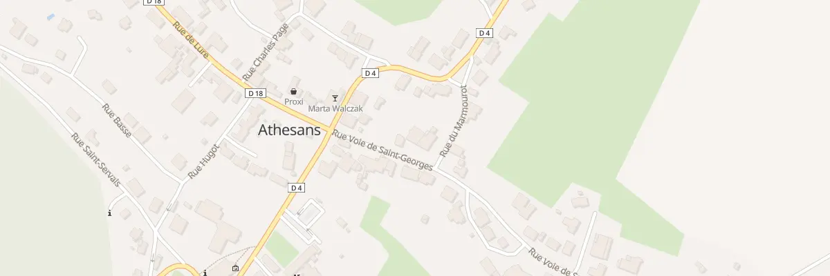 Plan du 9 Rue Voie de Saint Georges à Athesans-Étroitefontaine