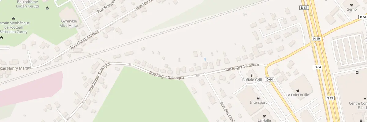 Plan du 91 Rue Roger Salengro à Lure