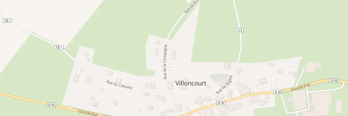 Plan du 10 Rue de la Campagne à Villoncourt